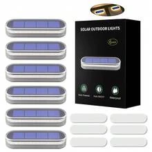 1/2/4/6 Juego de luces lineales para el suelo, luz cálida, IP68 resistente al agua, adecuado para jardín, escaleras, garaje, valla, camino, patio, plataforma, muelle y otros lugares al aire libre