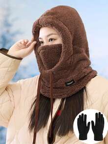 1 Stück/2 Stücke Unisex Balaclava Mütze und Schal Set, Winter warm windundurchlässige Skimaske für Outdoor-Sport, Reisen, Wandern, Skifahren, Geschenk, geeignet für den täglichen Gebrauch, Urlaub, Party - Verschiedenfarbig - Übersicht 10