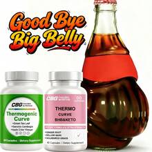 Good Bye Big Belly - Thermogenic Curve And Thermo Curve BHB & KETO | Dietary Supplement With Green Tea Leaf, Garcinia Cambogia, Apple Cider Vinegar, Ginger Root, Willow Bark, Goldenrod Grass - Suitable For Women And Men - Capsules - Packaging May Vary - THERMO CURVE - 查看 1