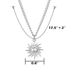 L2Sun Necklace For Men Mens Necklaces Anniversary Birsthday Gifts For Men Him Boyfriends Summer Surfer Pendant NecklacesWYF - Bạc - Xem 7