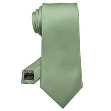 RBOCOTT Solid Color Tie Formal Necktie For Men,SageGreen2 - SageGreen2 - View 1