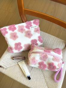 MEYOU FAIRY Valentine's Day New Collection, Makeup Bag, Portable Handbag, Storage Bag, Toilet Bag, Tie Rope Makeup Bag, Makeup Storage Tissue Storage, Essential Travel Bag, Storage Bag, Women's And Girls' Sanitary Napkins Storage Bag, Inner Bag, Gift Girlfriend - Multicolor - View 2