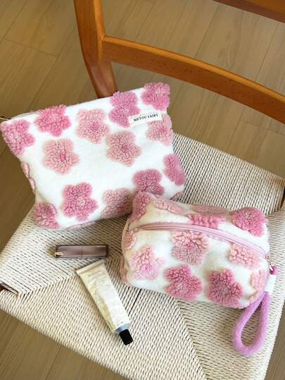 MEYOU FAIRY Alla hjärtans dag ny kollektion, sminkväska, bärbar handväska, förvaringsväska, necessär, sminkväska med knytband, sminkförvaring med näsdukar, viktig resväska, förvaringsväska, förvaringsväska för bindor för kvinnor och flickor, innerväska, present till flickvännen