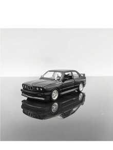 1:36 Scale BMW M3 1987 Diecast Model Car, White/Black, Rear-Wheel Drive, Smooth Gliding, Openable Doors, Detailed Replica, Toy For Boys And Girls, Collectible And Desktop Decor, Christmas, Halloween, Birthday Gift - Multicolor - View 13