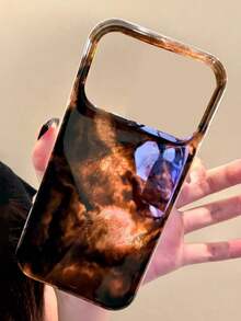 奢华琥珀豹纹软壳手机壳，兼容 17 Pro Max 12 13 14 15 16 Pro Max 14 15 16 Plus 17 11，可爱防震保护套 - 暈染 - 查看 3