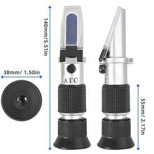 三合一葡萄酒折射仪，酒精度0-25%，白利糖度0-40%，波美度0-25°，带自动温度补偿功能，适用于葡萄酒酿造和葡萄栽培