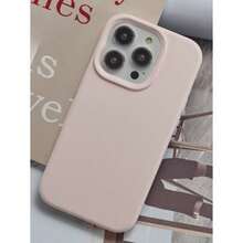 High-Quality Liquid Silicone Phone Case With Concave Button Design, Compatible With IPhone 17 AIR 16 15 14 13 12 11 Pro Max, Soft Waxy Texture, Skin-Friendly And Comfortable - Hồng - Xem 4