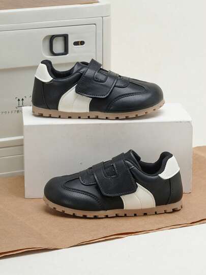 Giày trẻ em, giày thể thao da cổ thấp unisex dành cho trẻ mới biết đi và trẻ nhỏ, thích hợp cho các hoạt động trong nhà/ngoài trời vào mùa xuân, hè và thu.