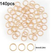 35/40/100/110/140/170/170/520pcs Iron Closed Jump Rings For DIY Jewelry Making, Beading Craft Supplies