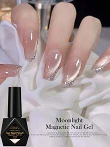 FOUR LILY 10ml 粉色月光猫眼美甲胶，磁性猫眼美甲胶，可卸UV/LED美甲胶，网络热销 - 粉色 - 查看 1