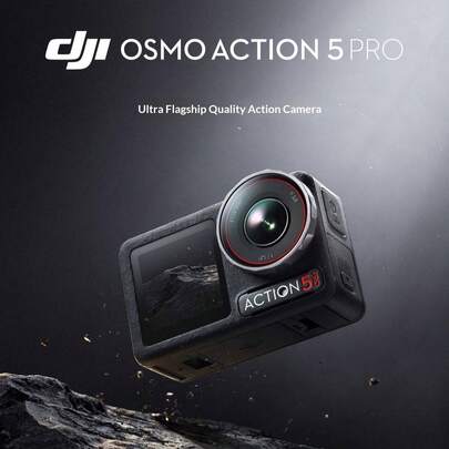  DJI Osmo Action 5 Pro Action Camera | 1/1.3" Flagship Sensor | 4K/120fps & 10-Bit D-Log M | 360° Horizon Leveling | 20m Waterproof 4hr Battery | Dual OLED Touchscreens | Outdoor Adventure Recorder | 4K Stabilized Video | Vlogger Favorite | For Motorcycle, Travel, Party Recording | Capture Every Moment (Motorcycle/Soccer/Beach)