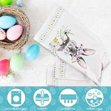 15.7 X 23.6 Inch Easter Kitchen Towel & Dishcloth Set, Easter Gift For Friends And Family, Fun Kitchen Towel And Dishcloth Set, Housewarming Gift - Multicolor - View 5