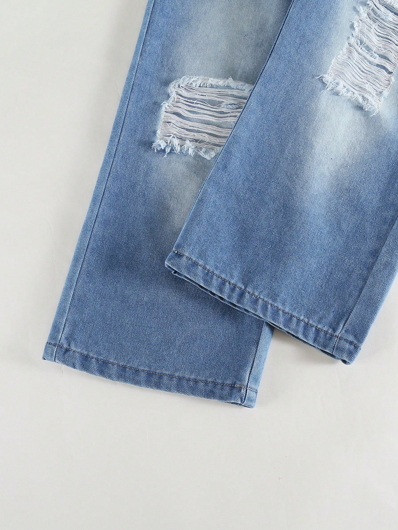 1 قطعة جينز جينز مهترئ بطراز Y2K الكاجوال القديم ل...