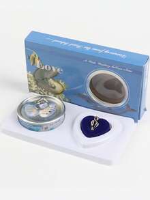 神秘牡蛎珍珠礼盒套装，珍珠项链DIY套件，珍珠吊坠盒，水晶吊坠，配20英寸/50.8厘米链子，送给女性和女孩的惊喜圣诞礼物 - 彩色 - 查看 3