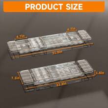 Expandable Bathtub Trays For Tub, Acrylic Bath Shelf Over Tub, With Non-Slip Design IPad Holder For Books Phone - mặc định - Xem 2