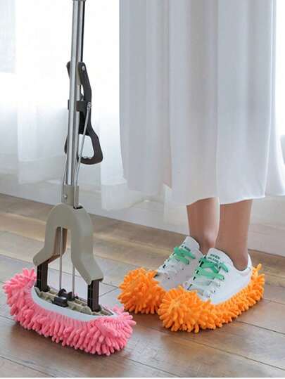 2件/1件可拆卸拖把套，宽松清洁拖把拖鞋，可水洗拖把套，拖把头，日常蓝色可水洗拖把鞋套，用于清洁、拖地和存放，适用于家庭、办公室、学校、鞋靴配件