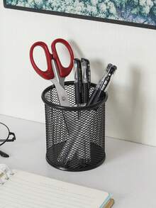 Metal Mesh Desk Pen Holder, Suitable For Home, Office, Classroom, School - Multicolor - View 5