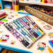 Mattel 12pcs/Set Korean Witch Hunter Cartoon Erasable Gel Pens, Creative Cute Design, Boxed Erasable Ballpoint Pens, Student Stationery Signature Pens, Korean Witch Hunter Squad Gel Pens, Push-Button Gel Pens, Rollerball Pens - Multicolor - View 4