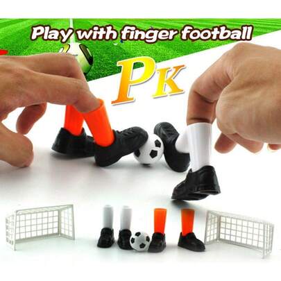 一套手指足球游戏，手指足球比赛，趣味迷你手指桌面游戏，桌面玩具，带两个球门，适合家庭聚会，亲子互动足球玩具，球迷俱乐部派对礼物，圣诞节感恩节成人派对棋盘游戏