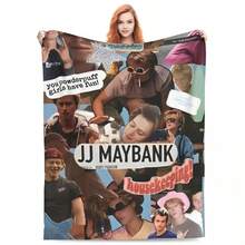 JJ Maybank Soft Quality Throw Blanket For Living Room Travel Perfect For Autumn BedspreadJack Skellington Zero And Sally Nightmare Before Christmas Blankets Fleece Textile Decor Soft Throw Blankets For Bedding BedroomJapan Anime Haikyuu Printed Blanket Picnic Blankets Warm Blanket Soft And Comfortable Blanket Home Travel Birthday GiftJapanese Anime Graphic Blankets N-Narutos Flannel Novelty Soft Throw Blankets For Home All SeasonJapanese Anime   Blanket Warm Soft Fluffy  And Adult Sofa Bed Throw Blanket Outdoor Travel Camping Sheet - White - View 3