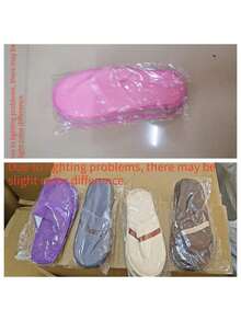 1 paire de pantoufles en polaire de corail avec une variété de couleurs et de styles au choix, chaussures plates confortables et chaudes pour une utilisation à la maison, l'hiver pour l'isolation de la maison, convenant pour recevoir des invités, convenant pour le spa, convenant pour les hôtels, etc. Pantoufles d'hôtel, pantoufles réutilisables multicolores pour la maison, intérieur, salle de bain chambre, pantoufles de voyage, pantoufles neutres (et styles au hasard), fête des femmes, articles de voyage, cadeaux de mariage, Y2k, chambre à coucher, accessoires automobiles pour femmes, décoration de cuisine, articles mignons - Multicolore - Voir 12