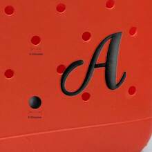 Letter Charms Bogg Bags - Decorative Alphabet Decor Compatible With Accessories Insert - 3D Letters To Handbag Beach Bag, Black - Z-Black - 查看 6