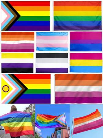Bandera LGBTQ+ arcoíris de 3x5 pies, bandera de orgullo gay, el amor es amor, orgullo gay, bisexual, lesbiana, pansexual, transgénero, no binario, asexual, decoración de habitación de orgullo, favor de fiesta del día del orgullo, decoración exterior del día del orgullo