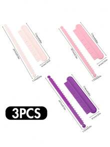 1 pieza/3 piezas Regla curva para medir fondant, herramienta para decorar pasteles, herramienta de repostería casera con escala de regla, herramienta de precisión ajustable en arco, disponible en varios colores, adecuada para decorar pasteles de cumpleaños, bodas, fondant, buttercream - Multicolor - Ver 18