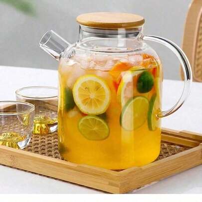 1-Piece High Borosilicate Glass Chrysanthemum Teapot, Home Simple Japanese-Style Teapot, Heat-Resistant Glass Teapot. Aromatherapy Teapot, Large Capacity Transparent Glass Healthy Teapot, Smooth Water Flow For Easy Filtration, Suitable For All Seasons, Household And Hotel Supplies. The Product Promotion Price Is Quite Affordable.