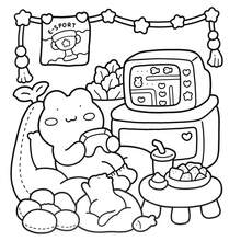 1本《温馨时光可爱舒适》：舒适可爱的儿童涂色书，温暖舒缓的设计帮助您放松身心，厚实不透明的纸张，清晰的线条，释放情绪，缓解焦虑（手绘必备），返校用品，青少年和成人减压涂色书，男孩女孩涂鸦书，简单易用，节日生日派对绘画礼物，婴幼儿感官玩具，学龄前儿童旅行玩具 - 彩色 - 查看 10