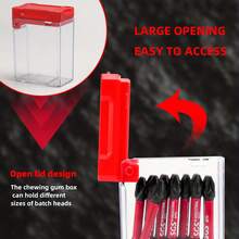 10 Stücke/20 Stücke PZ2 Schraubendreher Bit Set, 50mm Standardgröße geeignet für Schlagbohrmaschine, S2 Legierungsstahl Industriequalität Material für hohe Drehmomentübertragung und Verschleißfestigkeit, starkes Magnetdesign zum festen Halten von Schrauben, präzise Pozidriv Spezifikation zur Erfüllung vielfältiger Bedürfnisse wie Möbelaufbau und -reparatur - Verschiedenfarbig - Übersicht 3