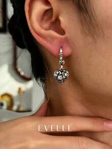 Silver Earrings, Elegant & Cute Copper Cubic Zirconia Earrings, Suitable For Daily Wear And Gatherings - Silver - View 1