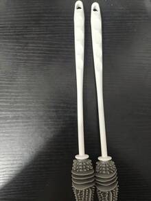 1支/2支装高品质长柄硅胶清洁刷，深度清洁每个角落和缝隙，完美适用于咖啡杯、水瓶、餐具等，柔软刷毛适用于所有表面。必备清洁用品，厨房好帮手。 - 彩色 - 查看 14