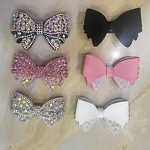 2 piezas Clips de zapato con lazo de rhinestone desmontables hechos a mano, accesorios decorativos de moda para zapatos, bolsos, ropa, también para tocados, cajas, accesorios de vestir - Perfecto para moda DIY, regalos y ocasiones especiales, zapatos, selecciones de primavera y verano, regalos para damas de honor, decoración de habitación, dormitorio, playa, viaje, para hombres, para mujeres, vacaciones, Día de la Mujer, artículos de viaje, recuerdos de boda, Y2k, dormitorio, accesorios de coche para mujeres, decoración de cocina, cosas lindas - Multicolor - Ver 6