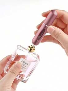 Portable Mini Perfume Sprayer. Valentine's Day Perfume Bottle. Refillable Bottle Sprayer. Empty Perfume Spray Bottle, Suitable For Travel And Outings. 5 Ml Capacity, Suitable For Perfume, Body Spray Or Antiperspirant Spray - Pink. - 粉色 - 查看 2