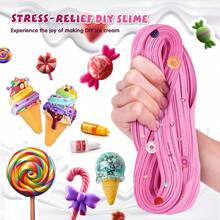Bộ đồ chơi tự làm slime xốp, phụ kiện hình kem ốc quế, đồ chơi giảm căng thẳng cho trẻ em, slime không dính, quà tặng sinh nhật tuyệt vời nhất cho bé trai và bé gái, giải thưởng trò chơi tiệc tùng ngày lễ, món quà lý tưởng cho bạn bè cùng lớp, gia đình và bạn bè. - Nhiều màu - Xem 7