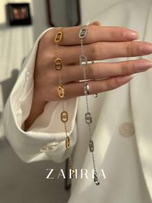 1条18K镀金项链，百搭优雅，适合约会、聚会、送礼和日常佩戴。 - 彩色 - 查看 4