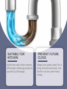 jakehoe 20/10/8/1pc Drain Cleaner Powder, Bathroom & Kitchen Pipe Clogging Remover, Dissolve & Clean, Deodorize - Powdery - View 6