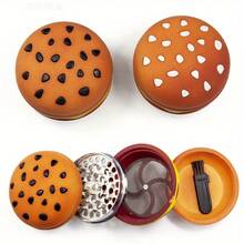 4-Layer Metal Burger Spice Grinder, Creative And Cute Hamburger Manual Vanilla Grinder, Suitable For Daily Use In The Kitchen, Creative Christmas & Anniversary Gift For Boyfriend And Girlfriend - Multicolor - View 4
