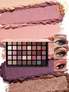 beauty glazed لوحة ظلال العيون اللؤلؤية الدخانية 40 لون، ملمس مطفي ولامع، شديدة الصبغة، صيغة قابلة للمزج بسهولة، تخلق تباين بعمق، مكياج طبيعي يومي، مناسب للمبتدئين - متعدد الألوان - مشاهدة 1