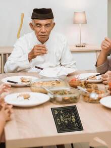 13x13英寸黑金箔斋月新月灯笼一次性餐巾纸，适用于斋月派对、节日餐桌、餐厅、聚会、家庭庆典、婚礼和生日派对装饰。 - 彩色 - 查看 6