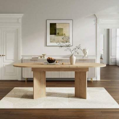 Suitable For 120/160 * 80 Cm, Suitable For 4–6 People, Fitted With Abgerundeten Ecken, Verdickte Tischplatte, Suitable For 4–6 People, Easy To Carry, Easy To Use.