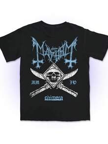 2025 New Norwegian Band Metal Rock Punk American Dark Style Street Short-Sleeved Men's T-Shirt - Kiểu 18 - Xem 1