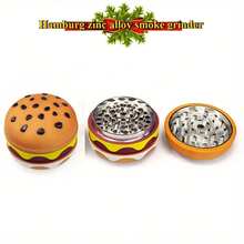 4-Layer Metal Burger Spice Grinder, Creative And Cute Hamburger Manual Vanilla Grinder, Suitable For Daily Use In The Kitchen, Creative Christmas & Anniversary Gift For Boyfriend And Girlfriend - Multicolor - View 5