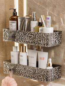 Bathroom Shelf Wall Mounted Storage Rack, Cosmetic Organizer Holder Bathroom Accessaries - Multicolor - View 3