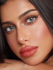 Pudaier Barra de labios mate de terciopelo - No pegajosa, con textura de brillo de labios, resistente al agua, de larga duración de 24 horas, no manchante, apta para todo tipo de pieles. - #02 - Ver 2