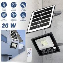 Solar Powered Wall Floodlight IP67 Waterproof Smart Wall Light Auto-On Flood Light Light Sensor Spot Lights For Patio Path Yard - 1pcs - View 7