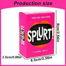 Splurt! Bang Bang Bang! - Boxed Portable Party Card Game - Fast. Speak Out! Let's Start From There! Multi-Player Fast-Paced Party Card Game - Improve Reaction Speed And Vocabulary Through Creative Combination Challenges, Exquisite Gift, Suitable For Family Gatherings, Entertainment Games, Game Gifts, Card Games, Party Board Games, Interactive Games, Leisure Games, Portable Cards, Friends Gathering Board Games, Holiday Travel Entertainment Games - Pink - View 3