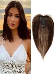 Women's Synthetic Hairpiece Top (Women's Style) Three-Card Small T-Shaped Side-Parted Bangs Hairpiece Ultra-Thin, Invisible, Natural, And Voluminous Specifically Designed To Cover Gray Hair - Multicolor - View 14