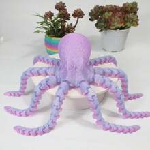 1pc 41cm/16.14inch Giant Octopus, Ocean Monster, Huge Octopus, Colorful Octopus, Black & Gold Octopus, Holiday Decor Party Gift, Birthday Gift, Funny 3D Printed Art Figurine, Home Decor, Car Decor, Garden Decor, Valentine's Day Gift - Multicolor - View 5